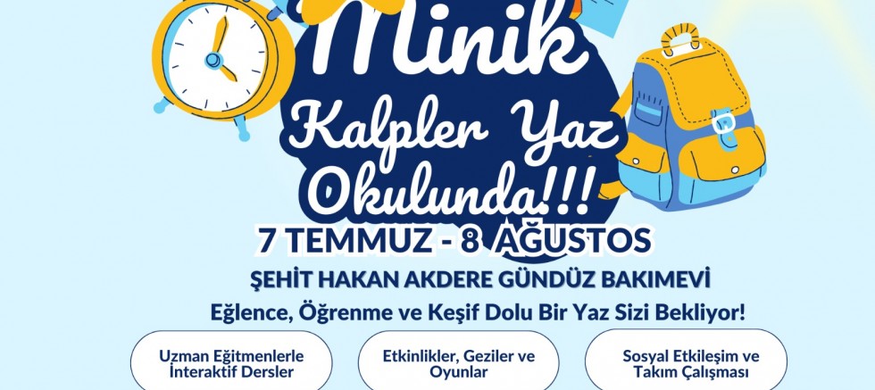 ONİKİŞUBAT BELEDİYESİ’NİN ‘MİNİK KALPLER YAZ OKULU’NA BAŞVURULAR BAŞLADI