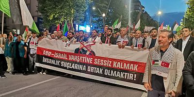 KAHRAMANMARAŞ'TA İSRAİL'İN FİLİSTİN'E YÖNELİK SALDIRILARI PROTESTO EDİLDİ!