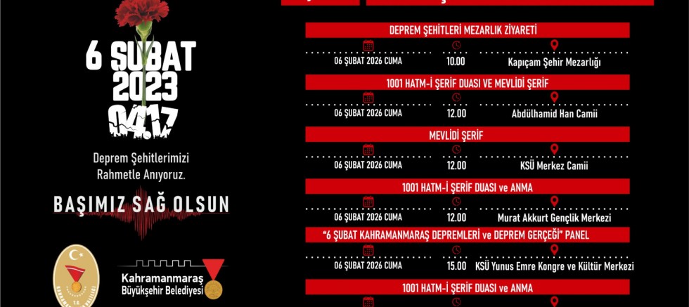 ASRIN FELAKETİNİN 3’ÜNCÜ YILINDA DEPREM ŞEHİTLERİ ÇEŞİTLİ PROGRAMLARLA YAD EDİLECEK