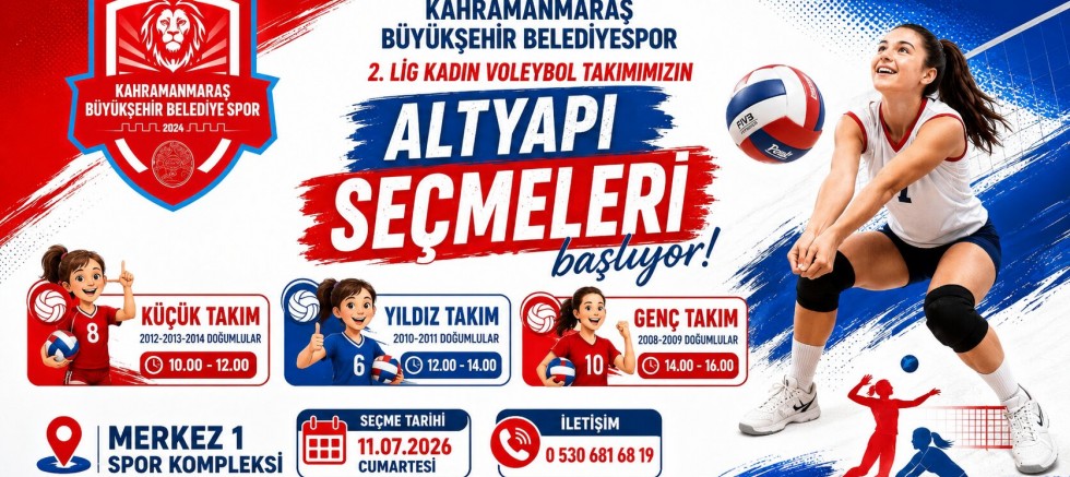 BÜYÜKŞEHİR’İN KADIN VOLEYBOL TAKIMI ALTYAPI SEÇMELERİ İÇİN BAŞVURULAR BAŞLADI