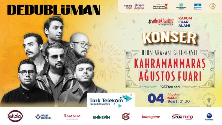 DEDUBLÜMAN KAFUM’DA MÜZIK ZIYAFETI YAŞATACAK