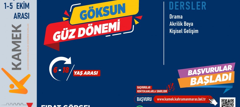 KAMEK İLE HER İLÇEDE EĞİTİM; TÜRKOĞLU VE GÖKSUN’DA KURS KAYITLARI BAŞLADI