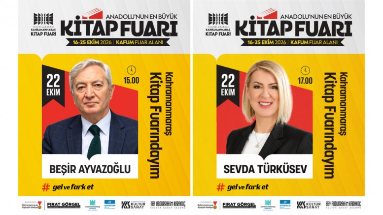 KİTAP FUARI’NDA PERŞEMBE GÜNÜ AYVAZOĞLU VE TÜRKÜSEV OKURLARLA BULUŞACAK