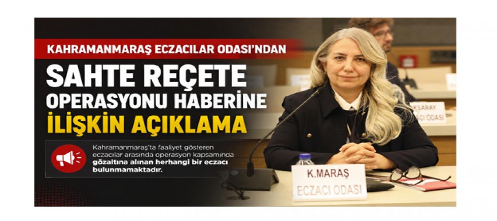 BAŞKAN EBRU KAYA: ECZACILAR HAKSIZ ŞEKİLDE ZAN ALTINDA BIRAKILIYOR