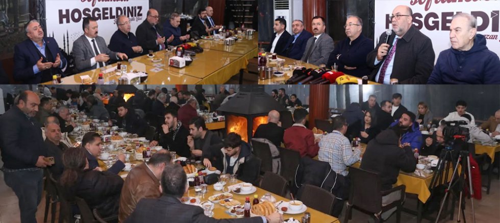 BAŞKAN MEHMET AKPINAR BASIN MENSUPLARIYLA İFTARDA BULUŞTU