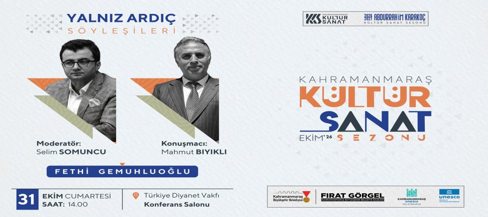 BÜYÜKŞEHİR’DEN 31 EKİM’DE EDEBİYAT VE GENÇLİK İÇİN İKİ ÖZEL BULUŞMA