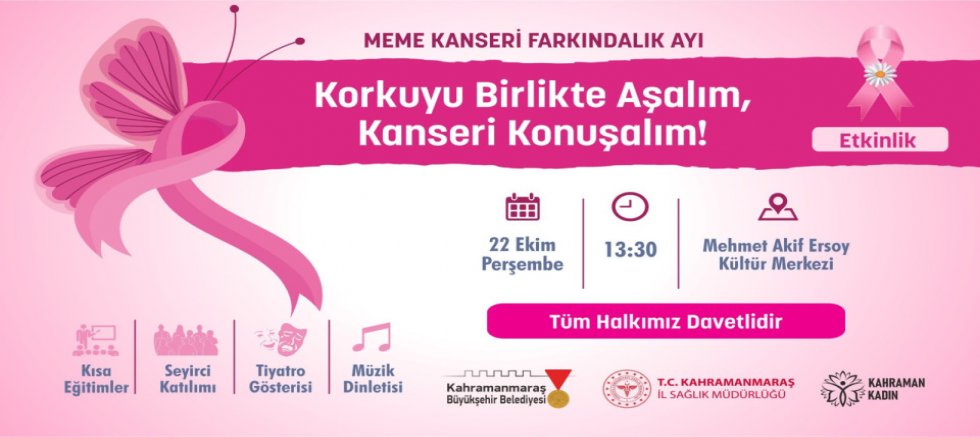 BÜYÜKŞEHİR’DEN MEME KANSERİ İÇİN FARKINDALIK ETKİNLİĞİ