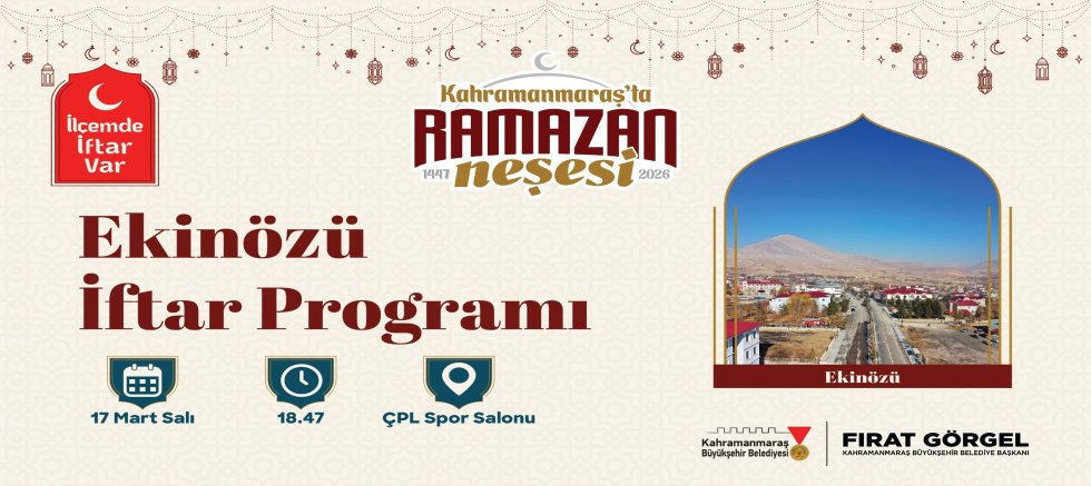 BÜYÜKŞEHİR, EKİNÖZÜ’NDE RAMAZAN SOFRASI KURUYOR