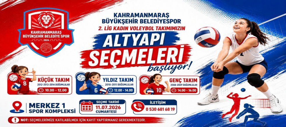BÜYÜKŞEHİR’İN KADIN VOLEYBOL TAKIMI ALTYAPI SEÇMELERİ İÇİN BAŞVURULAR BAŞLADI