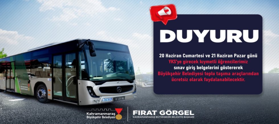 BÜYÜKŞEHİR, YKS SÜRECİNDE ÖĞRENCİ VE VELİLERİN YANINDA