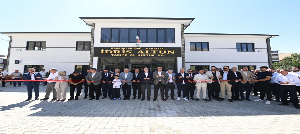 ELBİSTAN’DA İDRİS ALTUN TAZİYE VE KÜLTÜR EVİ’NİN AÇILIŞI GERÇEKLEŞTİRİLDİ