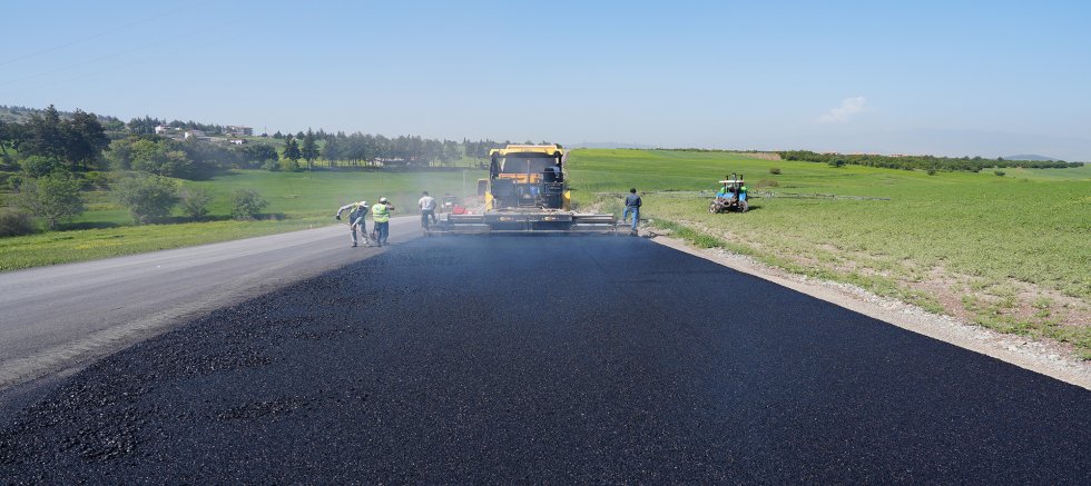 ELMALAR – ÇOKYAŞAR YOLU SICAK ASFALT İLE KAPLANIYOR