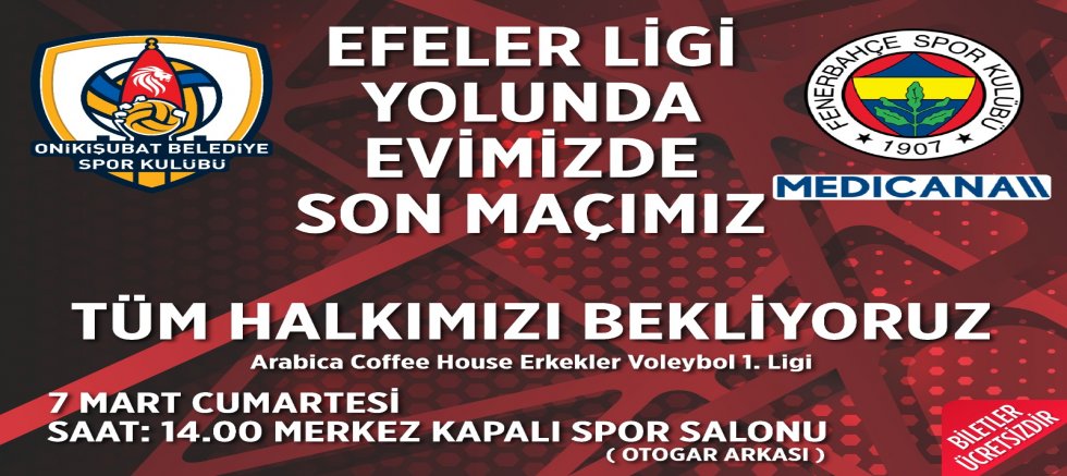 FİLENİN ASLANLARI, EFELER LİGİ YOLUNDA SON KEZ TARAFTARI KARŞISINA ÇIKIYOR