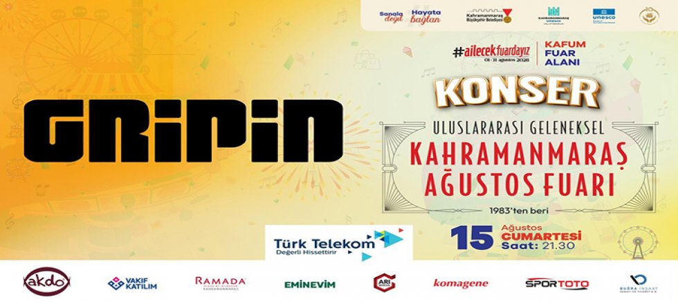 FUARDA GRİPİN GECESİ; ROCK MÜZİĞİNİN GÜÇLÜ GRUBU SAHNE ALACAK