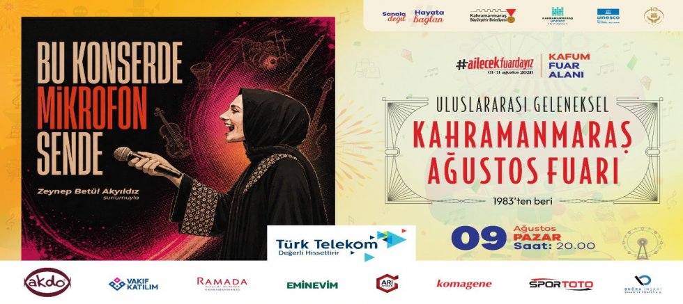GELENEKSEL AĞUSTOS FUARI PAZAR GÜNÜ EĞLENCE DOLU İKİ PROGRAMLA DEVAM EDECEK