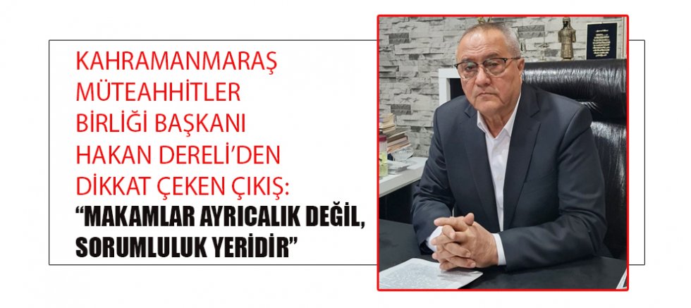 HAKAN DERELİ: : “VATANDAŞIN SORUNLARINI YERİNDE GÖRMEK ŞART”