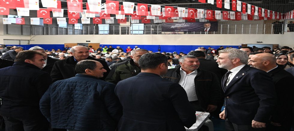 KAHRAMANMARAŞ BÜYÜKŞEHİR’İN GÖNÜL SOFRASI TÜRKOĞLU’NDA KURULDU