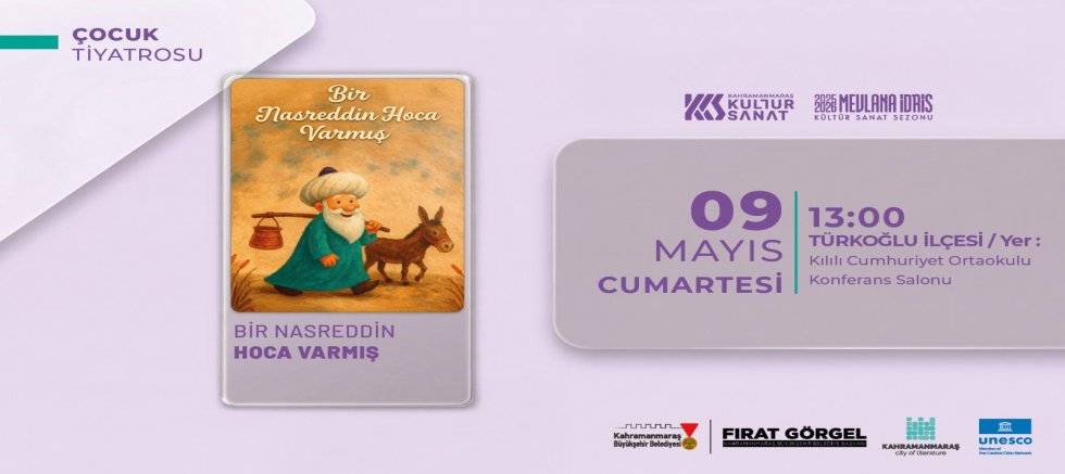 KAHRAMANMARAŞ BÜYÜKŞEHİR, MAYIS’TA DA ZENGİN KÜLTÜR SANAT PROGRAMLARINI VATANDAŞLARLA BULUŞTURACAK