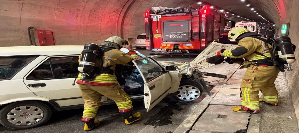 -KAHRAMANMARAŞ SEZAİ KARAKOÇ TÜNELİ’NDE KAZA: 1 YARALI