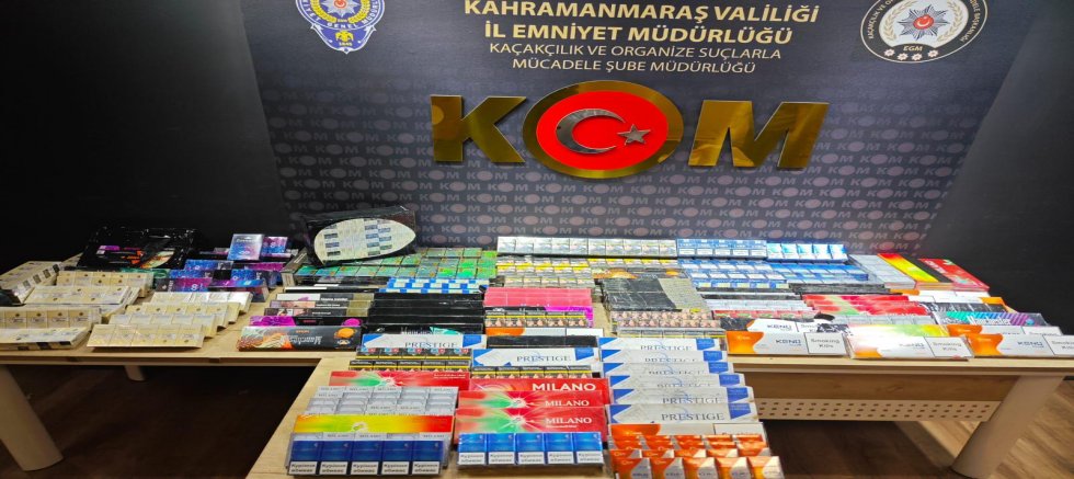 KAHRAMANMARAŞ'TA KAÇAK SİGARA OPERASYONU 