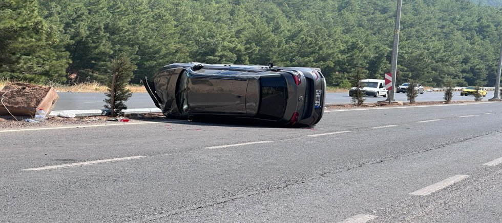 KAHRAMANMARAŞ’TA OTOMOBİL TAKLA ATTI: 1 YARALI