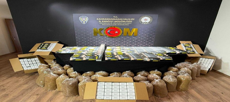 KAHRAMANMARAŞ’TA UYUŞTURUCU VE KAÇAK TÜTÜN OPERASYONU