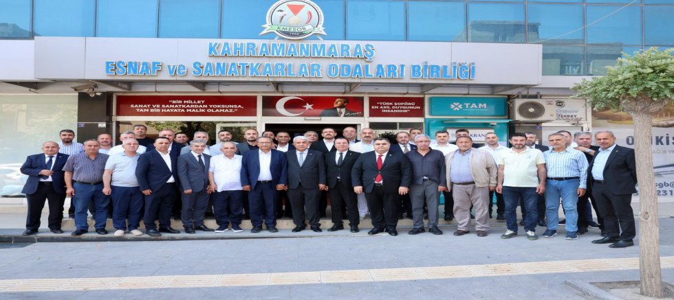 KMTSO’DAN KMESOB BAŞKANI AHMET KUYBU’YA HAYIRLI OLSUN ZİYARETİ