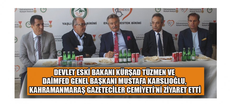 KÜRŞAD TÜZMEN: “DOĞRU İNŞAAT, DÜZGÜN MÜTEAHHİTLERLE YAPILIR”