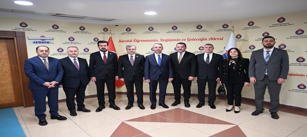 MHP KAHRAMANMARAŞ İL BAŞKANI MANSUR METEHAN’DAN KSÜ REKTÖRÜ OKUMUŞ’A ZİYARET