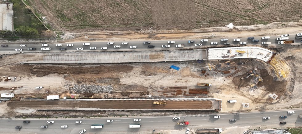 SANAYİ KAVŞAĞI İNŞAATI HIZLA DEVAM EDİYOR