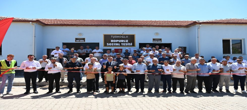 TÜRKOĞLU'NDA HOPURLU MAHALLESİ TAZİYE EVİ VE SOSYAL TESİSİ HİZMETE AÇILDI