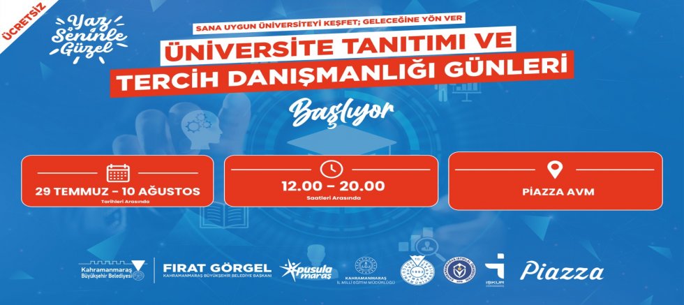 ÜNİVERSİTE TERCİHİNDE GENÇLERE KAHRAMANMARAŞ BÜYÜKŞEHİR’DEN REHBERLİK DESTEĞİ