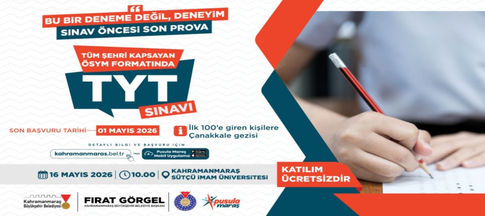 ÜNİVERSİTEYE HAZIRLANAN GENÇLERE BÜYÜKŞEHİR’DEN ÖDÜLLÜ DENEME SINAVI