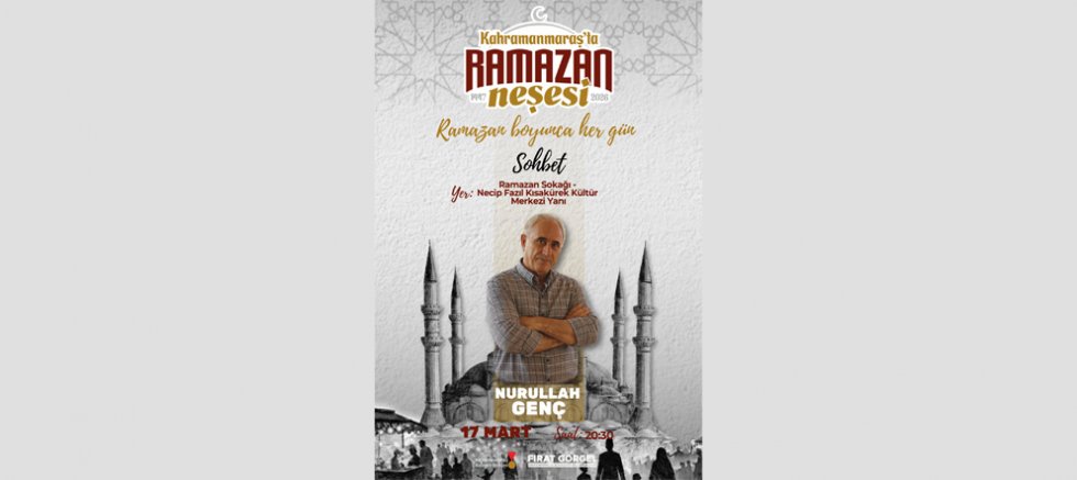 USTA YAZAR GENÇ, RAMAZAN SOHBETLERİNDE SEVENLERİYLE BULUŞACAK