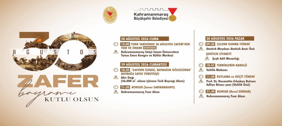 ZAFER BAYRAMI COŞKUSUNU BİRLİKTE YAŞAYALIM