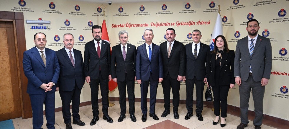 MHP KAHRAMANMARAŞ İL BAŞKANI MANSUR METEHAN’DAN KSÜ REKTÖRÜ OKUMUŞ’A ZİYARET