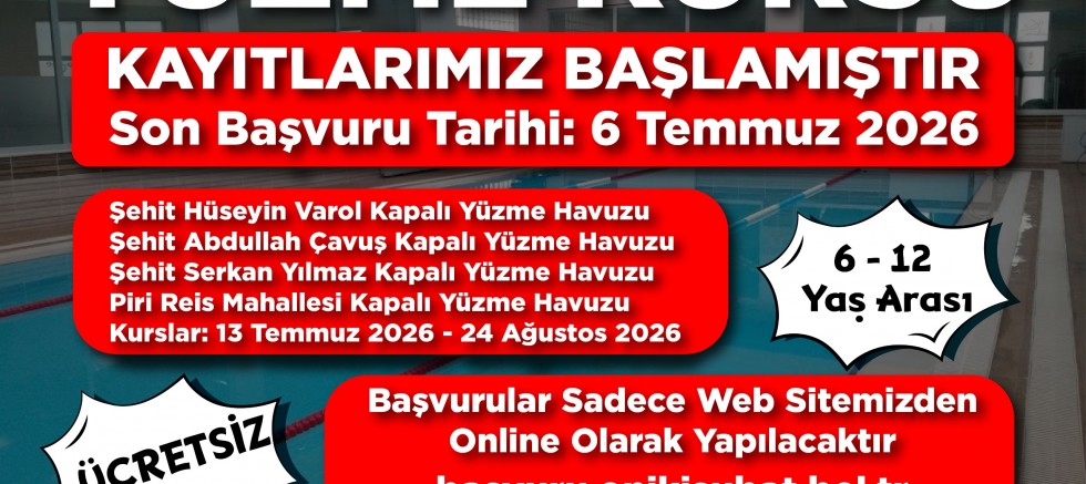  ONİKİŞUBAT BELEDİYESİ’NİN ÜCRETSİZ YAZ YÜZME KURSLARI’NA KAYITLAR DEVAM EDİYOR