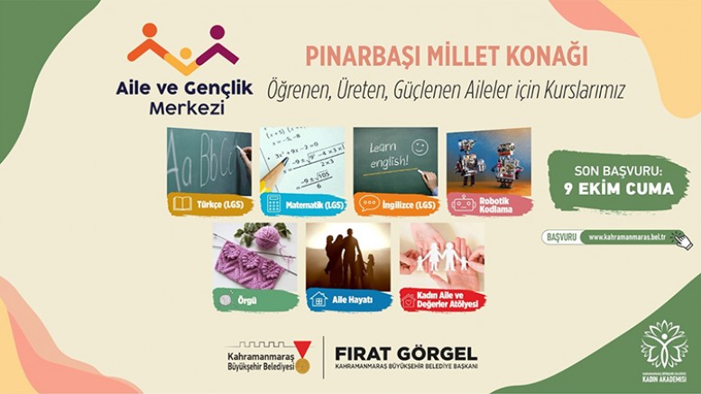 PINARBAŞI MİLLET KONAĞI’NDA KADINLAR VE ÖĞRENCİLER İÇİN EĞİTİM DÖNEMİ BAŞLIYOR