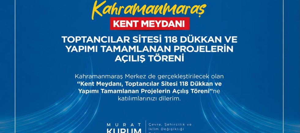 ŞEHRE DEĞER KATACAK 5 YATIRIM DAHA HİZMETE GİRİYOR