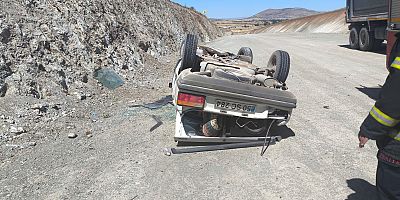 AFŞİN’DE OTOMOBİL TAKLA ATTI: 2 YARALI