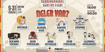 Büyükşehir Belediyesinin Geleneksel Ağustos Fuarı’nda 12 Ağustos Pazar günü Süleyman Güçlü konseri ve açık hava sinema gösterisi gerçekleştirilecek. KAFUM’da gerçekleştirilecek etkinliklere tüm vatand