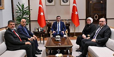 AK PARTİ KAHRAMANMARAŞ MİLLETVEKİLLERİNDEN CUMHURBAŞKANI YARDIMCISI CEVDET YILMAZ’A ZİYARET