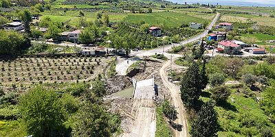 ANDIRIN’DA 5 MAHALLEYE ULAŞIM SAĞLAYAN KÖPRÜ MENFEZDE SONA GELİNDİ