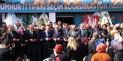 BAKAN ÖZHASEKİ,  PAZARCIK’TA  SEÇİM KOORDİNASYON MERKEZİ AÇILIŞINA KATILDI