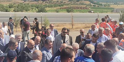  BAKAN URALOĞLU PAZARCIK-MALATYA ÇEVRE YOLUNDA İNCELEMELERDE BULUNDU