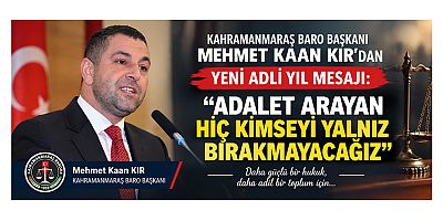  BARO BAŞKANI MEHMET KAAN KIR: “HUKUK İNSAN HAYATINA DOKUNAN BÜYÜK BİR SORUMLULUKTUR”