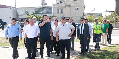 BAŞKAN AKPINAR KARAZİYARET’TE PRESTİJ SOKAK PROJESİNİ İNCELEDİ