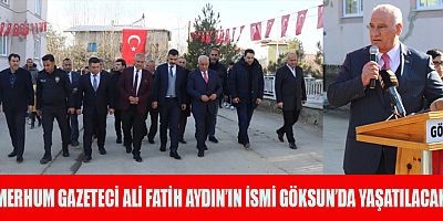BAŞKAN CÜCE; ALİ FATİH AYDIN, BU MEMLEKETİN BİR DEĞERİ
