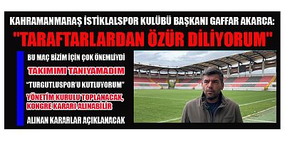BAŞKAN GAFFAR AKARCA: BU MAĞLUBİYETİN HESABI SORULACAK