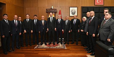 BAŞKAN GÖRGEL, BAKAN BAYRAKTAR’I MAKAMINDA AĞIRLADI